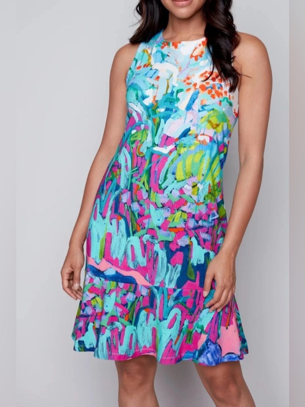 Vibrant Floral Midi Dress
